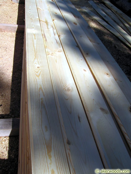 Picture of Freshly-Planed Ponderosa Pine Wood